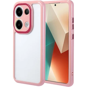 Xiaomi Poco M6 Pro 4g Kılıf Renkli Silikon Kenarlı Arkası Şeffaf Kamera Korumalı Vitamin Kapak