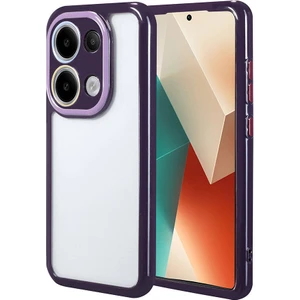 Xiaomi Poco M6 Pro 4g Kılıf Renkli Silikon Kenarlı Arkası Şeffaf Kamera Korumalı Vitamin Kapak