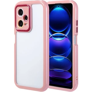 Xiaomi Redmi Note 12 Pro Plus 5g Kılıf Renkli Silikon Kenarlı Arkası Şeffaf Kamera Korumalı Vitamin Kapak