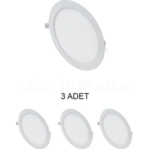 CT-5169 Slim LED Panel 18W Beyaz - 3'lü Paket