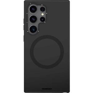Galaxy S24 Ultra Kılıf Magsafe Destekli Çizilmeye ve Aşınmaya Dayanıklı Youngkit Velvet Serisi Siyah