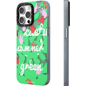 iPhone 15 Pro Max Uyumlu Kılıf Magsafe Şarj Özellikli Youngkit Fruity Flavour Serisi Yeşil