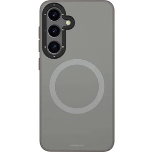 Galaxy S24 Uyumlu Kılıf Magsafe Destekli Çizilmeye ve Aşınmaya Dayanıklı Youngkit Velvet Serisi Gri