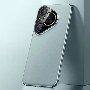 Huawei Pura 70 Için Düz Deri Telefon Kılıfı (Yurt Dışından)