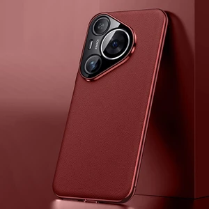 Huawei Pura 70 Için Düz Deri Telefon Kılıfı (Yurt Dışından)
