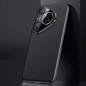 Huawei Pura 70 Pro / 70 Pro+ Için Düz Deri Telefon Kılıfı (Yurt Dışından)