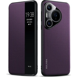 Huawei Pura 70 Için Sulada Akıllı Pencere Pu Kılıf (Yurt Dışından)