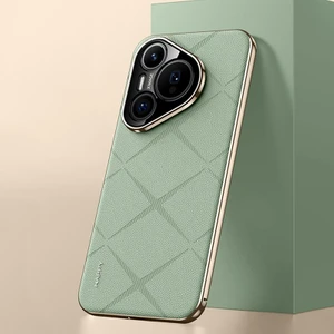Huawei Pura 70 Için Düz Deri Pc Telefon Kılıfı (Yurt Dışından)
