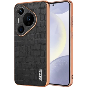 Huawei Pura 70 Pro / 70 Pro+ Için Azns Timsah Dokulu Kılıf (Yurt Dışından)