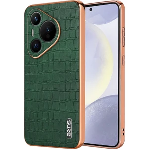 Huawei Pura 70 Için Azns Timsah Dokulu Kılıf (Yurt Dışından)