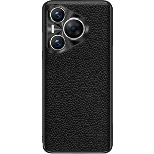 Huawei Pura 70 Pro / 70 Pro+ Için Litchi Dokulu Deri Kılıf (Yurt Dışından)