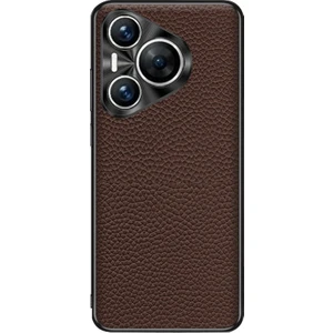 Huawei Pura 70 Pro / 70 Pro+ Için Litchi Dokulu Deri Kılıf (Yurt Dışından)