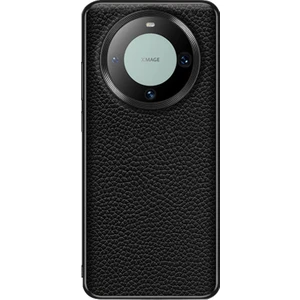 Huawei Mate 60 Için Litchi Dokulu Deri Kılıf (Yurt Dışından)