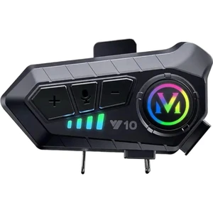 Kask Kulaklık Intercom Rgb Işıklı Motosiklet Y10 Otomotik Cevaplama