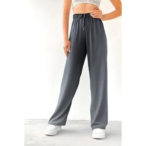 CMZ Collection Kadın Beli Lastikli Yazlık Bürümcük Palazzo Pantolon