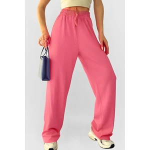 CMZ Collection Kadın Beli Lastikli Yazlık Oversize  Bürümcük Palazzo Pantolon