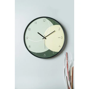 Muyika Design Muyika Pino Yeşil  Gerçek Cam 42  cm  Sessiz Mekanizma Duvar Saati Pds-42