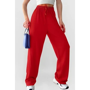 CMZ Collection Kadın Beli Lastikli Yazlık Oversize  Bürümcük Palazzo Pantolon