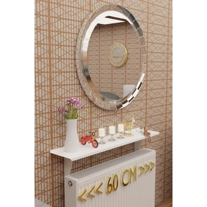 Montajsız Petek Üstü Metal Raf, Kalorifer Peteği Raf Dresuar Uçan Raf 60  cm  Mt98