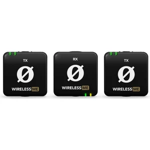 Wireless Me Dual Iki Vericili Kompakt Kablosuz Mikrofon Sistemi (Siyah)