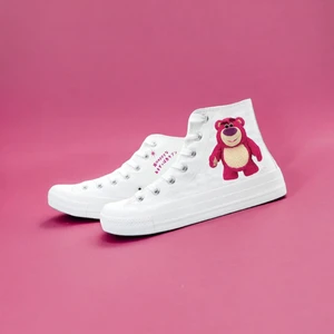 Amazoon Desing Pembe Ayıcık Baskılı Sneakerçocuk Spor Ayakkabı