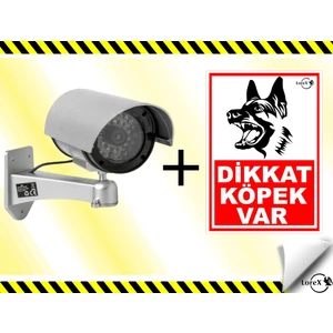 DIR11 Ir Caydırıcı Kamera + Dikkat Köpek Var Pvc Set