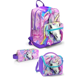 Coral High Unicorn Desenli 3’lü Okul Çanta Seti SET0123634