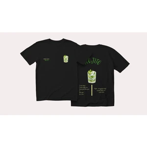Helios Haute Mojito Tasarım Relaxed Fit Erkek Ön-Arka Baskılı Tişört
