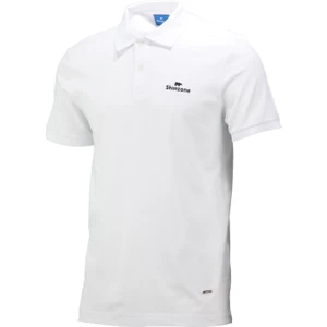 Erkek Polo Yaka Yumuşak Dokulu, Kol Bantlı Beyaz T-Shirt