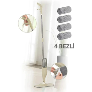 Sihirli Mop Sprey Mop + Mop Bezi 4'lü