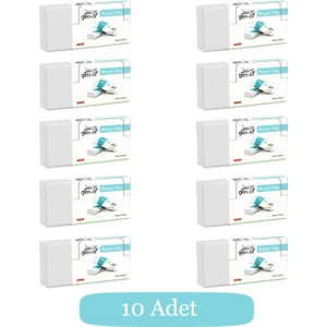 No:30 Küçük Boy Pvc Free Beyaz Silgi (GEN-6830) 10 Adet