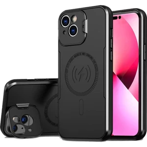 iPhone 15 Kılıf Kamera Korumalı Manyetik Şarj Özellikli Armor Tank Kapak