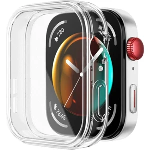 Huawei Watch Fit 3 Uyumlu Silikon Ekran ve Kasa Koruyucu Şeffaf