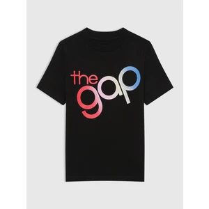 Erkek Çocuk Siyah Gap Logo Grafikli T-Shirt