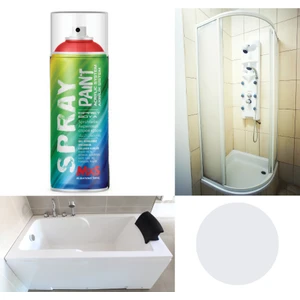Duşakabin-Fayans Spreyi Suya Dayanıklı Extra Pigmentli BEYAZ(RAL-9016) Sprey Boya 400ML