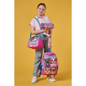 Coral High Kids Pembe Köpek Desenli 3’lü Okul Çanta Seti SET0123750
