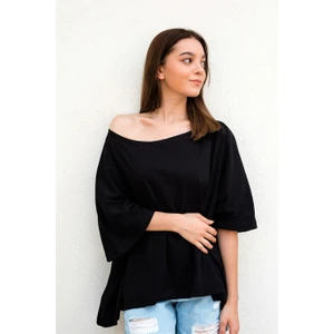 Gils Butik Siyah Oversize Crop