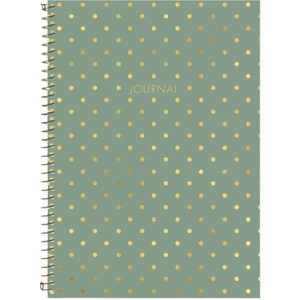 Le Color Puantiyeli Defter Çizgili Yeşil 17X24 cm