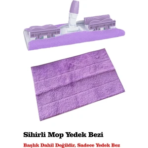 Sihirli Mop Mor Renk Sihirli Mop Yedek Bezi Mandallı Mop Yedek Bezi 1 Adet
