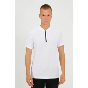Uomo Park 2653 Yarım Fermuarlı Premium Kısa Kollu Regular Fit Erkek T-Shırt