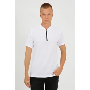 Uomo Park 2653 Yarım Fermuarlı Premium Kısa Kollu Regular Fit Erkek T-Shırt