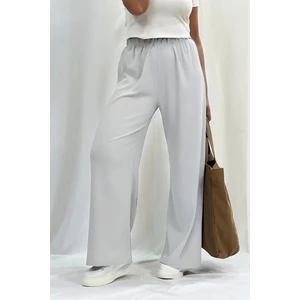 CMZ Collection Kadın Yüksel Bel Bol Paça Bürümcük Cepli Palazzo Pantolon