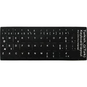 BK Teknoloji Notebook ve Pc Uyumlu Türkçe Q Klavye Tuş Takımı Etiketi
