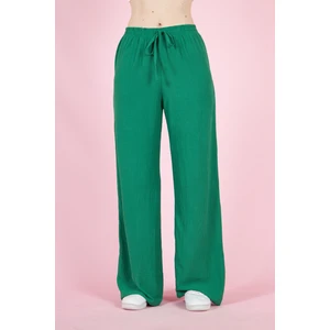 CMZ Collection Kadın Yüksel Bel Bol Paça Bürümcük Cepli Palazzo Pantolon