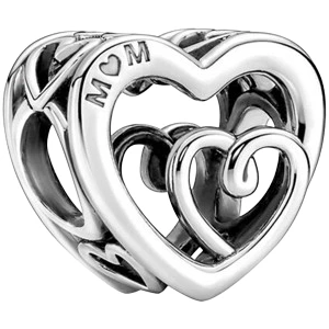 Asaf Accessory Iç Içe Sonsuz Kalpler Charm