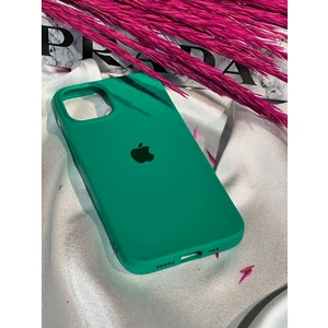 Stella Aksesuar iPhone 14 Plus Uyumlu Logolu Içi Kadife Silikon Telefon Kılıfı