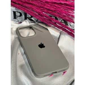 Stella Aksesuar iPhone 14 Pro Uyumlu Logolu Içi Kadife Silikon Telefon Kılıfı