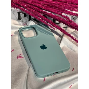 Stella Aksesuar iPhone 14 Pro Uyumlu Logolu Içi Kadife Silikon Telefon Kılıfı