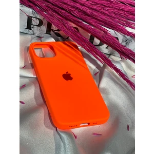 Stella Aksesuar iPhone 14 Plus Uyumlu Logolu Içi Kadife Silikon Telefon Kılıfı