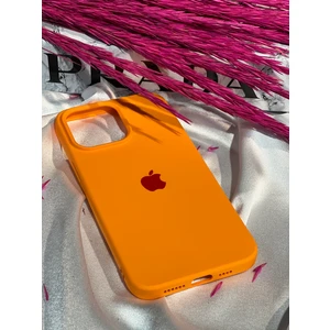 Stella Aksesuar iPhone 14 Pro Uyumlu Logolu Içi Kadife Silikon Telefon Kılıfı